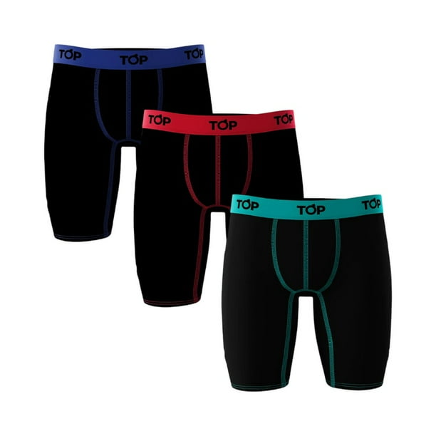 Pack 3 Boxers TOP C9 Largos Algodón Negro