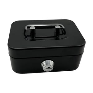 Bothyi - Caja De Efectivo Con Cerradura, Manija De Metal, Caja De Almacenamiento Con Cerradura De Metal, Caja De Seguridad Con Llave