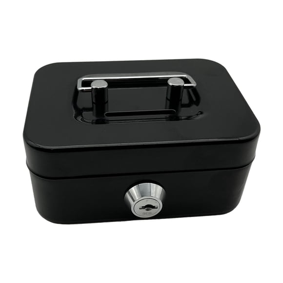 Caja De Efectivo Con Cerradura, Manija De Metal, Caja De Almacenamiento Con Cerradura De Metal, Caja De Seguridad Con Llave
