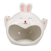 Magideal - Cueva De Nido De Cerámica Para Hámster Para Mascotas, Apariencia Adorable, Accesorio Fácil De Limpiar, Amplias Aplicaciones Para Animales Pequeños, Há , Conejo Pequeña