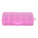 thumbnail image 4 of Caja De Almacenamiento Extraíble De Joyería De Plástico De Rejilla 10 Perlas Contenedor De Pendientes Rosa, 4 of 5