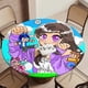 thumbnail image 5 of APHMAU-theme Fitted Round Tablecloths Elastic Edged Table Covers Waterproof Table Cloth for Kitchen Holiday Party Tables Decor 120cm, 5 of 6