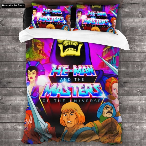 Anime He Man And The Masters Of The Universe Bedding Set Cute Quilt Cover Bed Cover With Pillowcase
