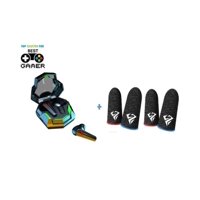 Genérico - Pack 4 Dedales Fundas Para Dedos + Audifonos Gamer Pugb Cod