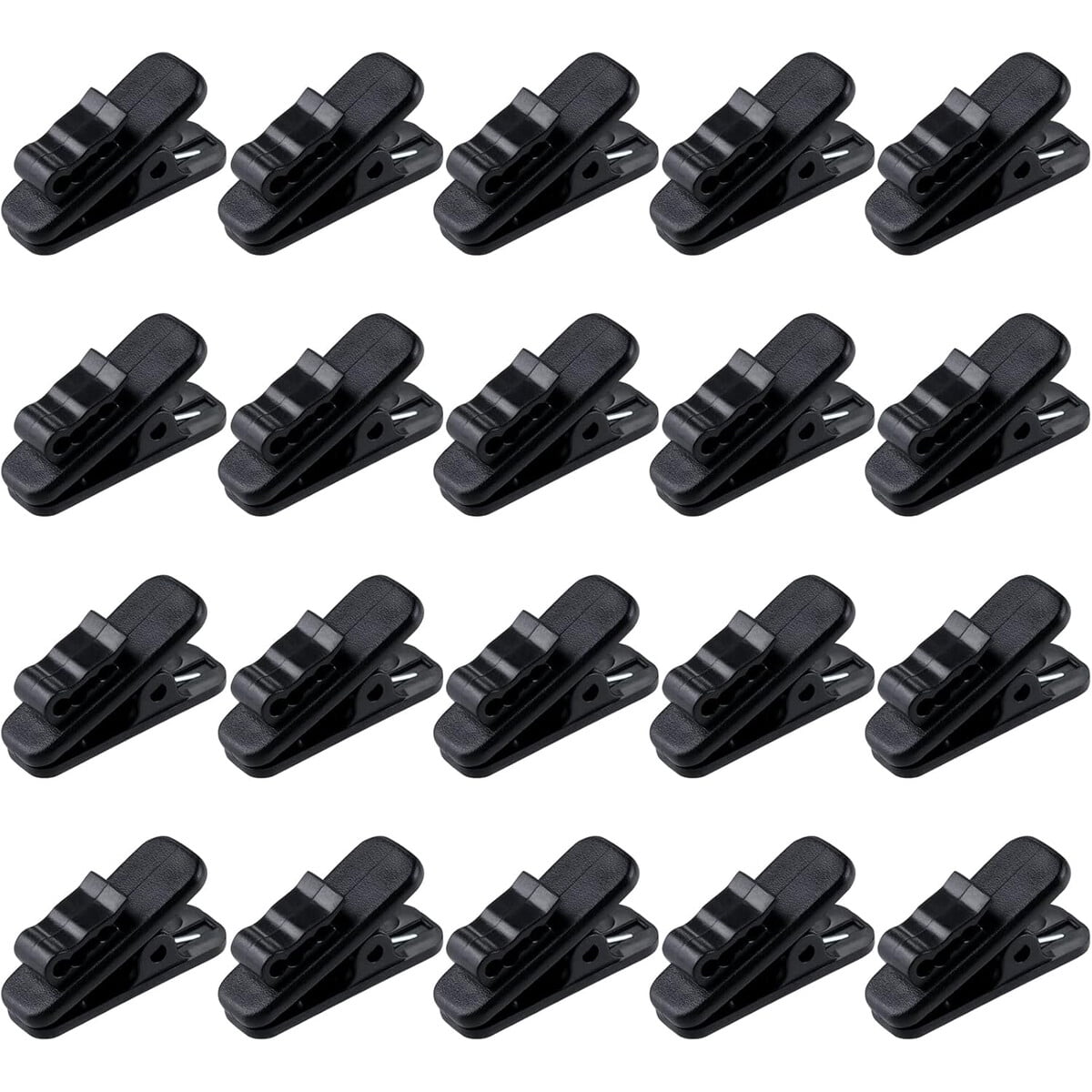 Clip Sujetador Cable Audífono Muzhi Pack 20 Plástico