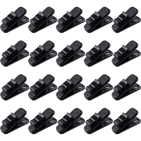 Clip Sujetador Cable Audífono Muzhi Pack 20 Plástico