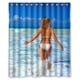 thumbnail image 1 of Cortina de ducha Enbrace The Sea, muy vendida, juego de cortinas de baño con ganchos, tamaño 60 x 72 pulgadas, 1 of 3
