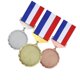 thumbnail image 2 of 3 Medallas De Metal En Blanco De Aleación De Zinc Con Cintas Para Competición Estilo B, 2 of 5