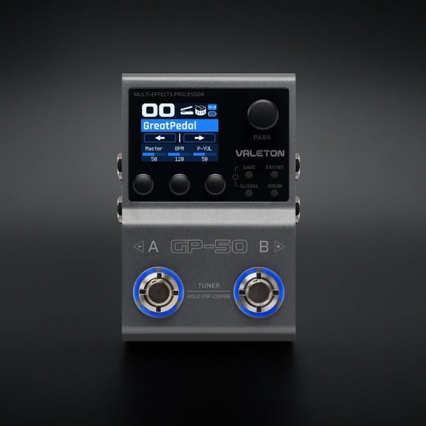 Pedal procesador de efectos múltiples Valeton GP-50 SnapTone con