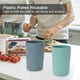 thumbnail image 5 of Vasos de paja de trigo, 4 unidades, de plástico, irrompibles, reutilizables, aptos para lavavajillas., 5 of 6
