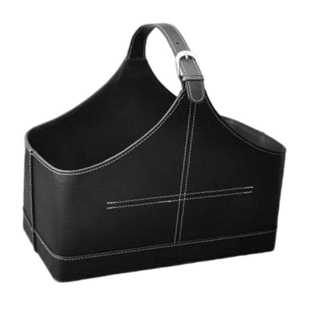 Cestas de regalo de vino, cestas de embalaje, regalos para el Día de la Madre, cestas de almacenamiento de cuero sintético con asas para familias univ S