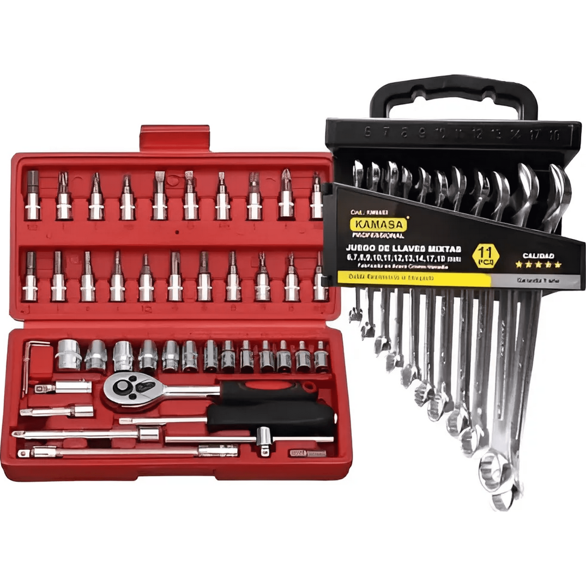 Genérico - Set Llave Punta Corona Y Juego Dados Herramientas Mecanicas