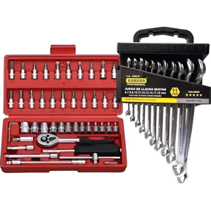 Genérico - Set Llave Punta Corona Y Juego Dados Herramientas Mecanicas