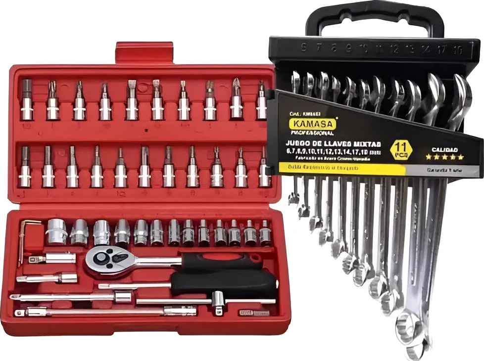 Genérico - Set Llave Punta Corona Y Juego Dados Herramientas Mecanicas