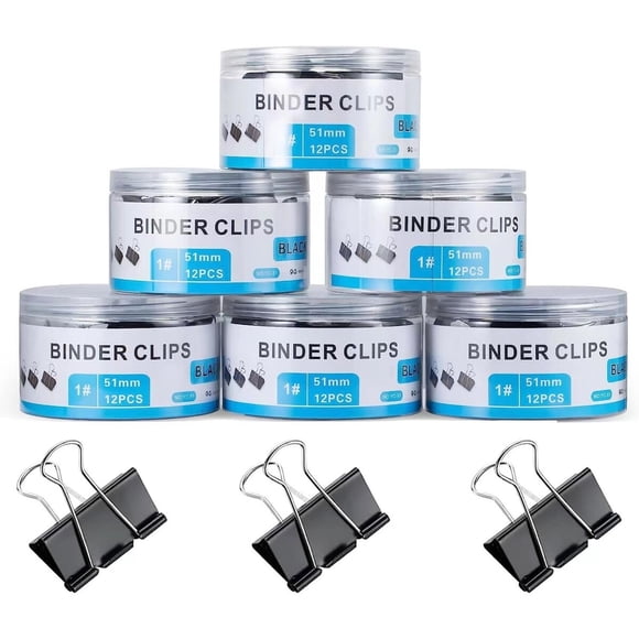 Clips Binder EFOK 2 Inch 72 un Metal 220 Hojas