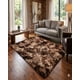 thumbnail image 4 of Alfombra Peluda 200x300 Premium Color Marron Con Blanco, 4 of 4