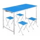 thumbnail image 1 of Pack de Mesa Plegable con 4 Sillas para Camping en color Azul - Mesas y Sillas Portátiles, 1 of 11