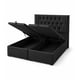 thumbnail image 4 of Cama Baul King Capitone + Colchon Mery Desing - Negro, 4 of 6