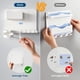 thumbnail image 4 of Organizador de mesita de noche WalfuYao Floating Shelves, blanco, 4 of 8