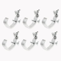 Magideal - Abrazadera De Luz De Escenario De 6 Piezas, Abrazadera De Aleación De Aluminio, Abrazadera De Gancho De Escenario Resistente De Liberación Rápida Para