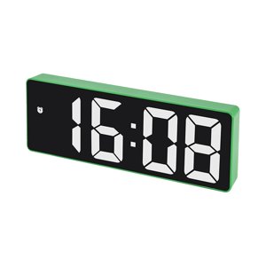 Magideal - Reloj Despertador Digital Brillo Ajustable Electrónico Led Reloj Digital Activación De Sonido 12/ Snooze Despertador Para Dormitorios Cabecera Verde