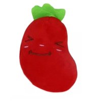 Defensor - Peluche Para Mascota Sonoro De Forma De Berenjena Con Sonido Color Rojo