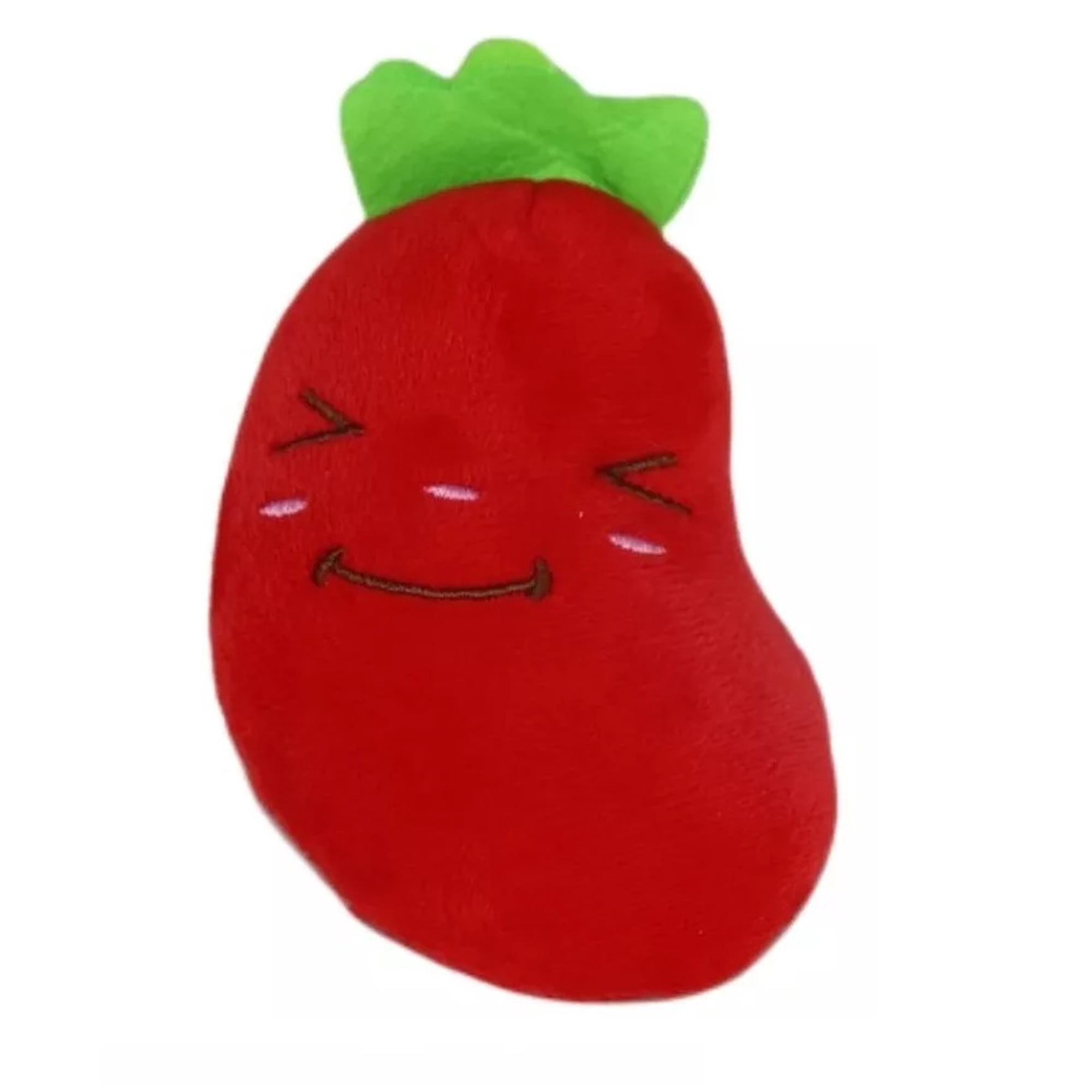 Peluche Para Mascota Sonoro De Forma De Berenjena Con Sonido Color Rojo