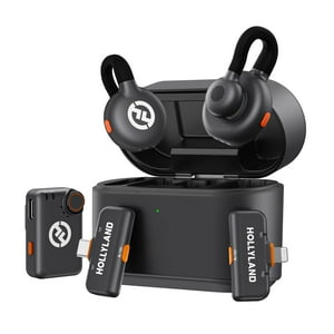 Hollyview - Micrófono Lavalier Inalámbrico Hollyland Lark M2S Ultimate Combo