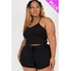 thumbnail image 1 of Conjunto De Top Corto De Canalé Y Shorts De Talla Grande, 1 of 2