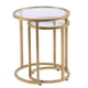 thumbnail image 1 of Mesa auxiliar Nesting SEI Furniture Evelyn Glam, juego de 2 piezas, dorada, 1 of 5