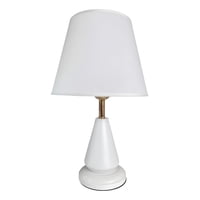 Genérico - Lámpara Decorativa Alta Mesa Velador Escritorio Blanca Jhn