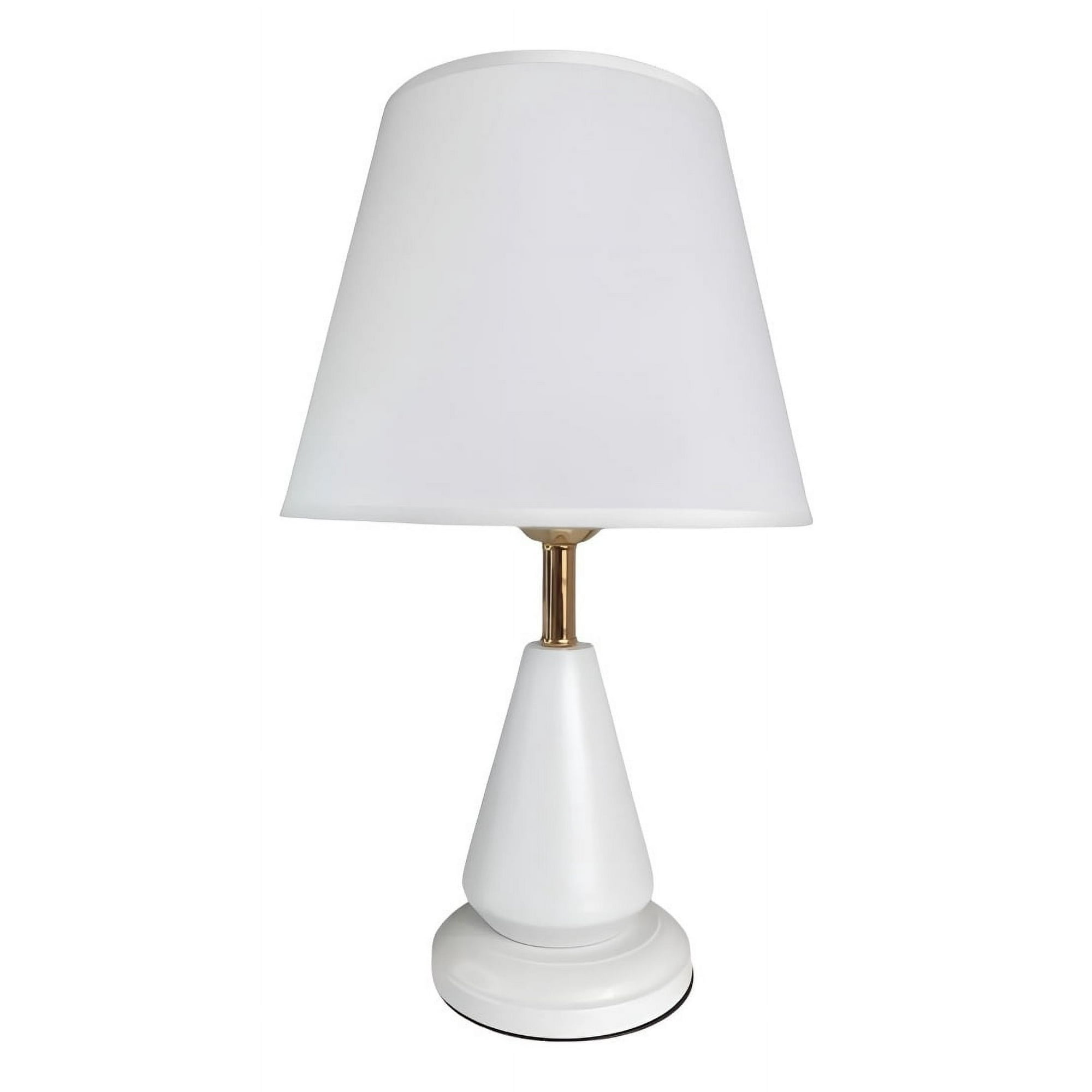 Genérico - Lámpara Decorativa Alta Mesa Velador Escritorio Blanca Jhn