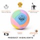 thumbnail image 4 of Pelota de Voleibol Interior Suave Rosa - Safe Sport Gear, 4 of 7