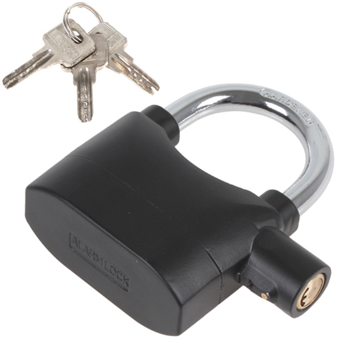 Movi - Candado Con Alarma De Seguridad Alarmlock Y 3 Llaves Metálicas