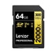 thumbnail image 1 of Tarjeta Sd Lexar Professional 2000X 64Gb V90, 1 of 2