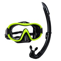 Magideal - Juego De Snorkel, Equipo De Snorkel, Máscara De Buceo De Visión Amplia Profesional De Adultos, Gafas De Buceo Para Buceo De Buceo Deportes De Buceo Amarillo