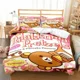 thumbnail image 1 of v238 Bed Sheets dCartoon Rilakkuma Bear Bedding Set Duvet Cover Bed Set Quilt Cover Pillowcase Comforter king Queen Size Boys Adult Bedding Set 3-Piece Bedding Set (1 Duvet Cover + 2 Pillow Shams) Bed, 1 of 5