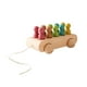 thumbnail image 3 of Baby Pull Car Juguetes De Madera Creatividad Aprendizaje Para Interacción Fiesta De Vacaciones, 3 of 5