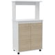 thumbnail image 1 of Mueble Para Microondas 113,5x63x36 Cm Blanco Y Café Claro, 1 of 8