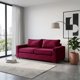 thumbnail image 1 of Sofa Livorno 3 C Resortes Pocket Tela Velvet Burdeo, 1 of 8