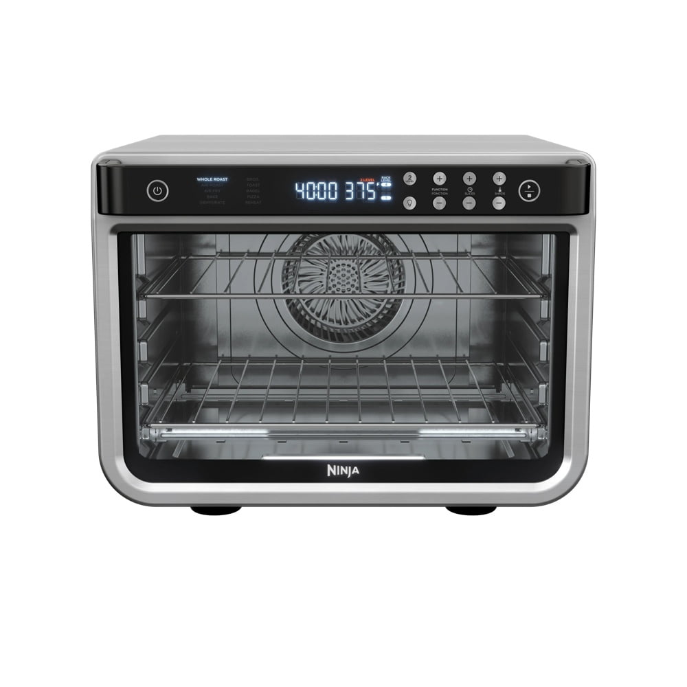 Horno Eléctrico Y Freidora De Aire Ninja Foodi Pro Xl 10 En 1 Doble Nivel Color Acero Inoxidable