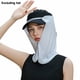 thumbnail image 1 of 360° Sun Protection Hat Curtain, Breathable Face Shield for Hiking Fishing, UPF Cooling Face Cover with Snap Button Attachment, 1 of 3