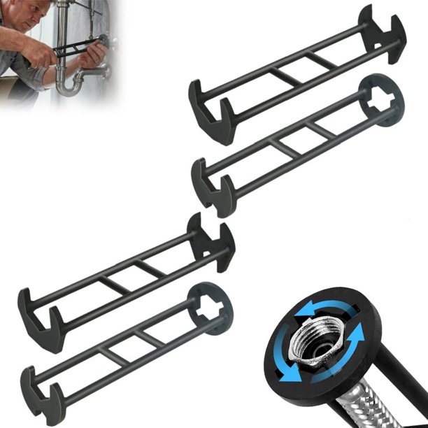 Llave fregadero 2 pack herramienta fontanería bajo lavabo válvula angular reparación