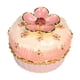 thumbnail image 1 of Joyero esmaltado con bisagras, caja para guardar baratijas, joyero con forma de pastel para manualidades, decoración del hogar, escritorio, interior y rosa, 1 of 5
