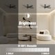 thumbnail image 5 of Ventilador de techo FANSHAIN 132 cm con luz y control remoto, 5 of 7