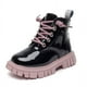 thumbnail image 1 of Zapatos de mujer Botas Primavera y Otoño Niños Algodón Zapatos de invierno Botas de cuero Botas con forro polar Botas para niños, 1 of 5