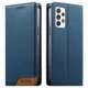 thumbnail image 1 of Funda Tipo Cartera de Cuero Sintético para Samsung Galaxy A72 5G Bloqueo RFID, con Ranuras para Tarjetas y Bolsillo para Efectivo, Cierre Magnético Fuerte Azul, 1 of 6