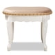 thumbnail image 4 of Poliéster Ottomans Baxton Studio Sand/Blanco/Dorado, 4 of 9