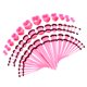 thumbnail image 2 of 48 unids acrílico oído camillas expansor oído ahorra túneles del corazón tapones de color rosa, 2 of 5