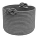 thumbnail image 4 of Puntada De Canasta Tejida Pequeña Cuerda De Algodón Vacío Para Juguetes Para Mascotas Planta Maceta Apartamento Gris, 4 of 5